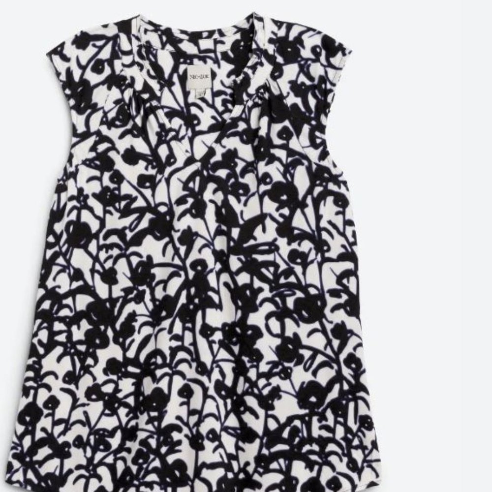 Nic + Zoe Midnight Meadow Live In TankTop Size Small